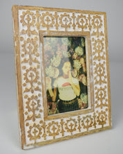 Wooden Boho Floral Picture Frame