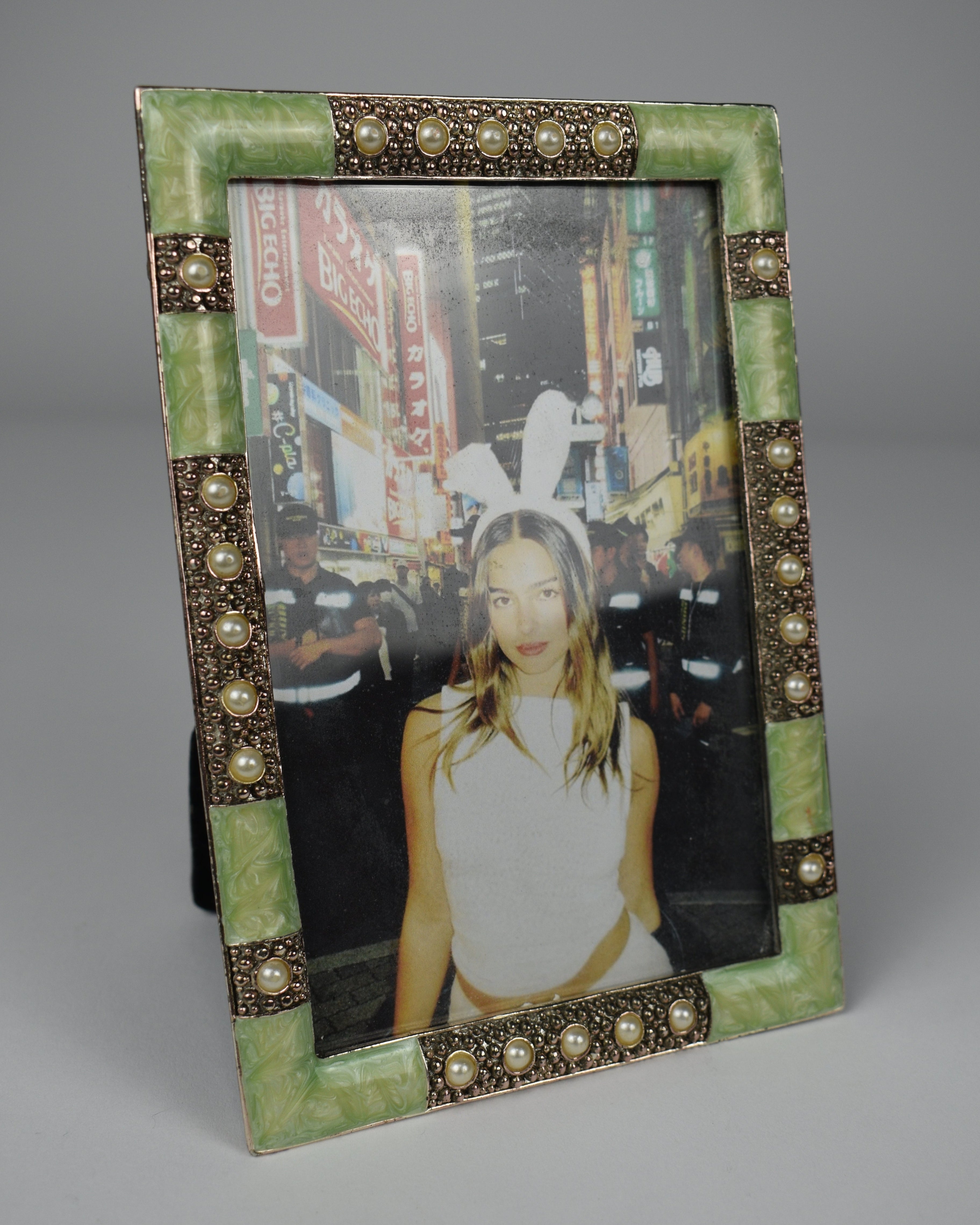 Jade Beaded Picture Frame