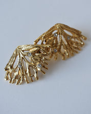 Gold Coral Earrings