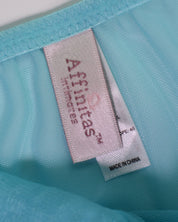 Blue Sabrina See-through Slip Dress