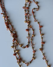Orange Beaded Necklace