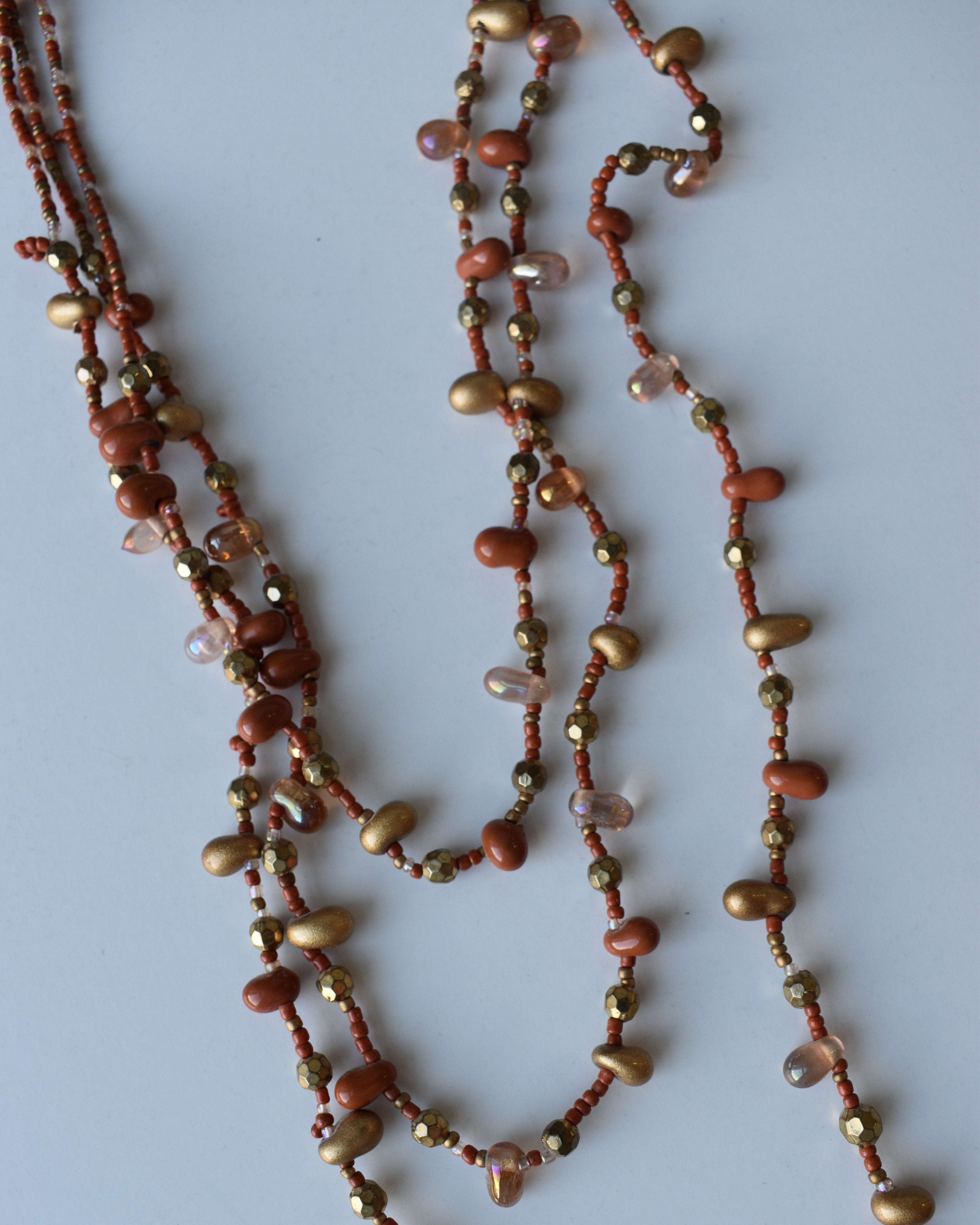 Orange Beaded Necklace