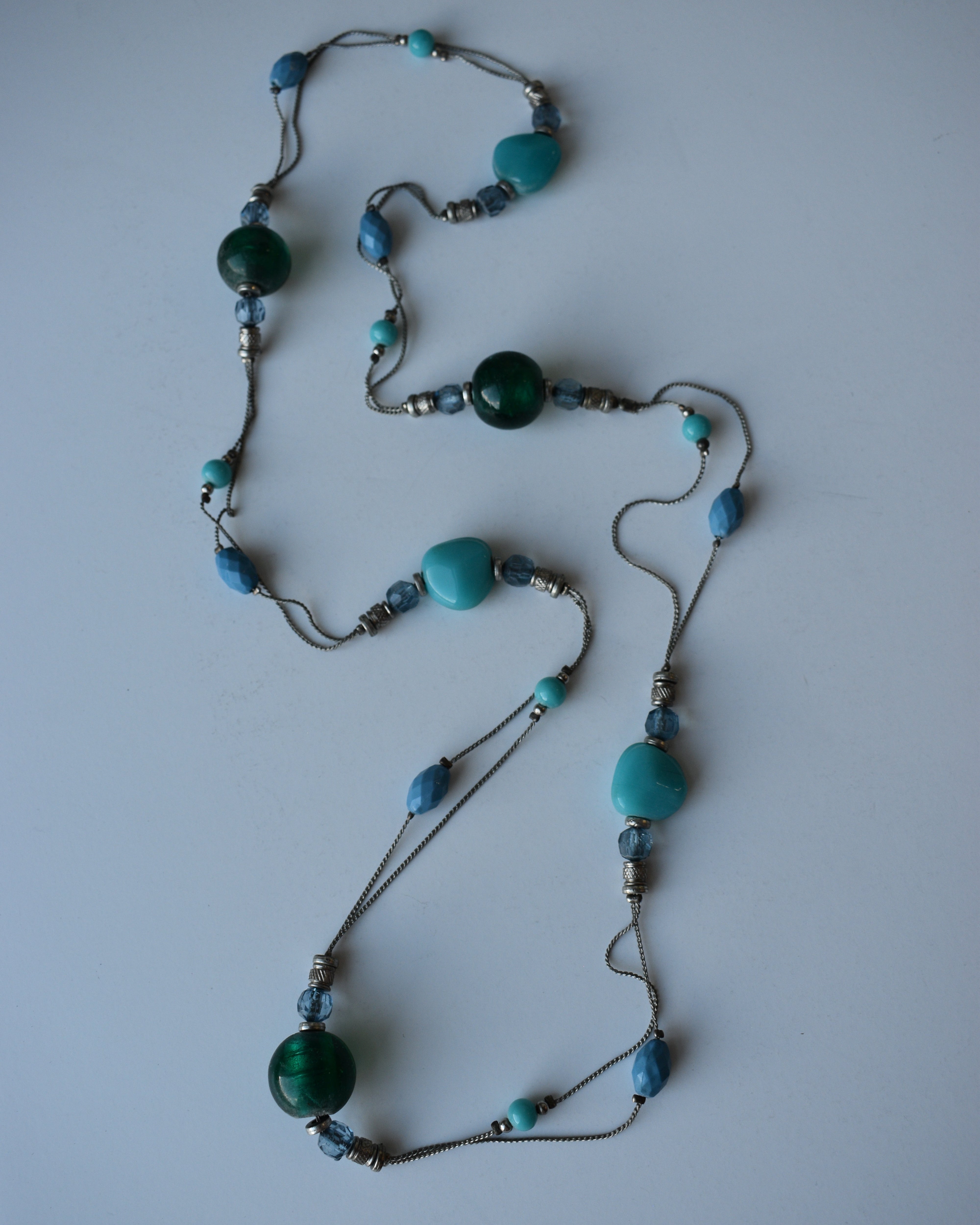 Blue Beaded Necklace