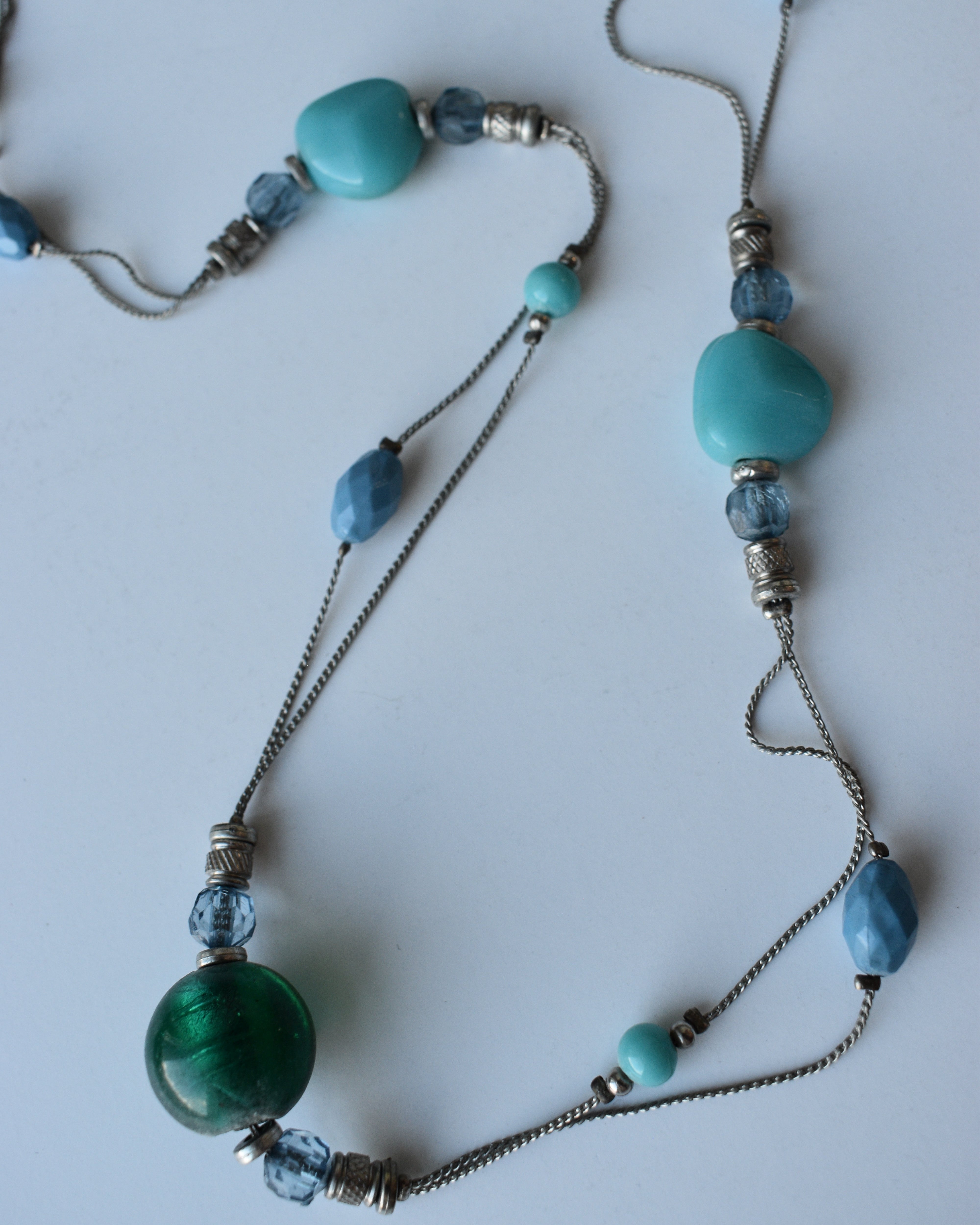 Blue Beaded Necklace