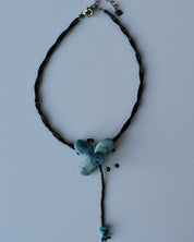 Black & Blue Beaded Choker