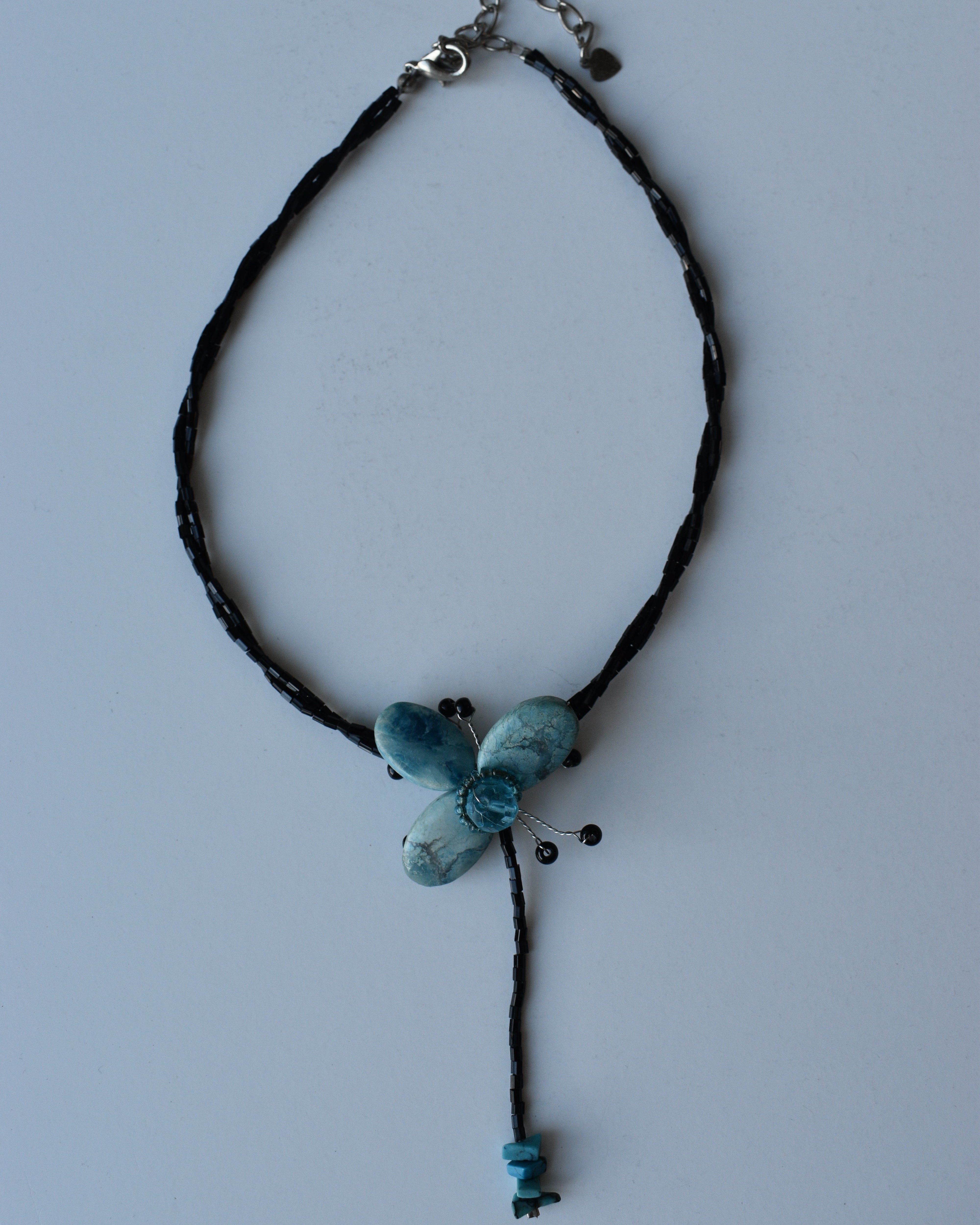 Black & Blue Beaded Choker