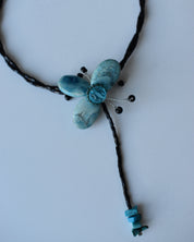 Black & Blue Beaded Choker