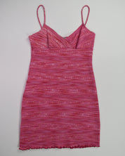 Pink Knit Mini Dress