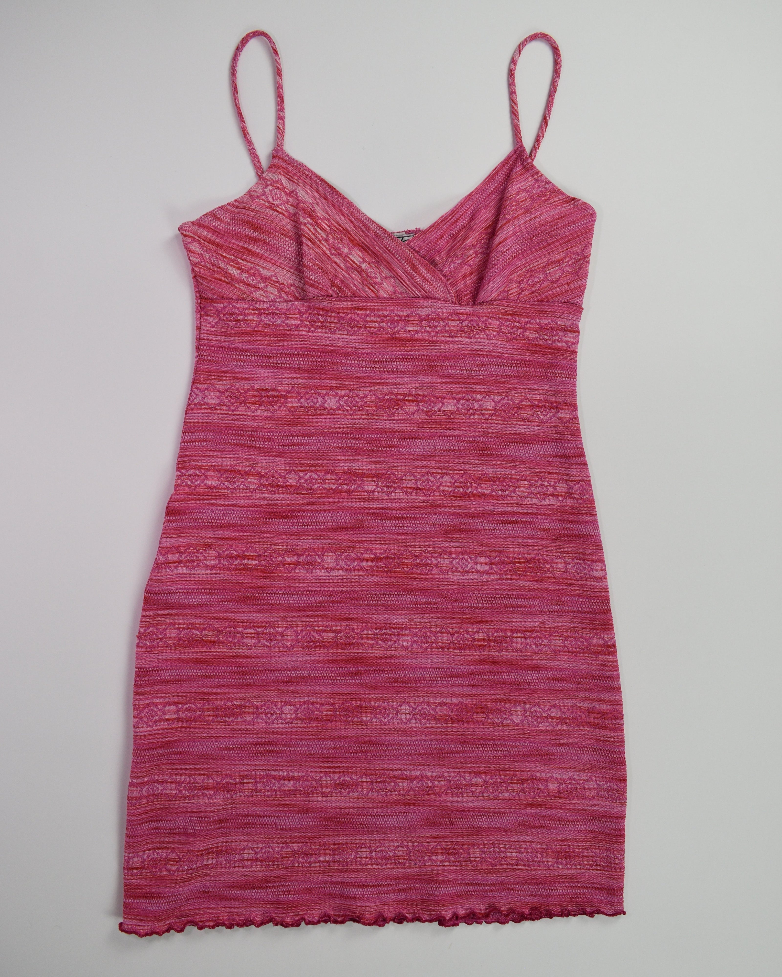 Pink Knit Mini Dress