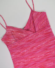 Pink Knit Mini Dress