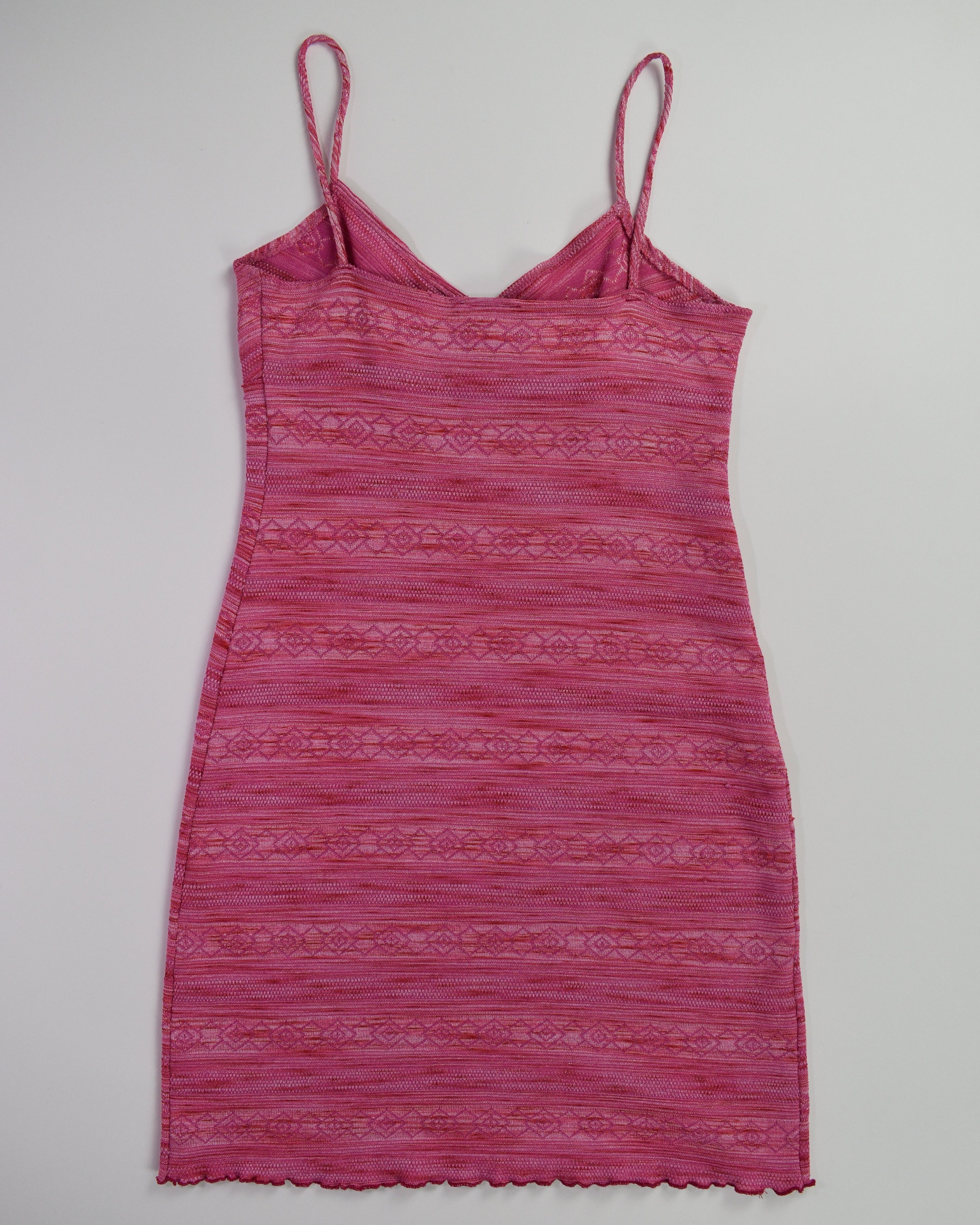 Pink Knit Mini Dress