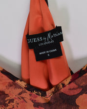 Orange Floral Mini Dress
