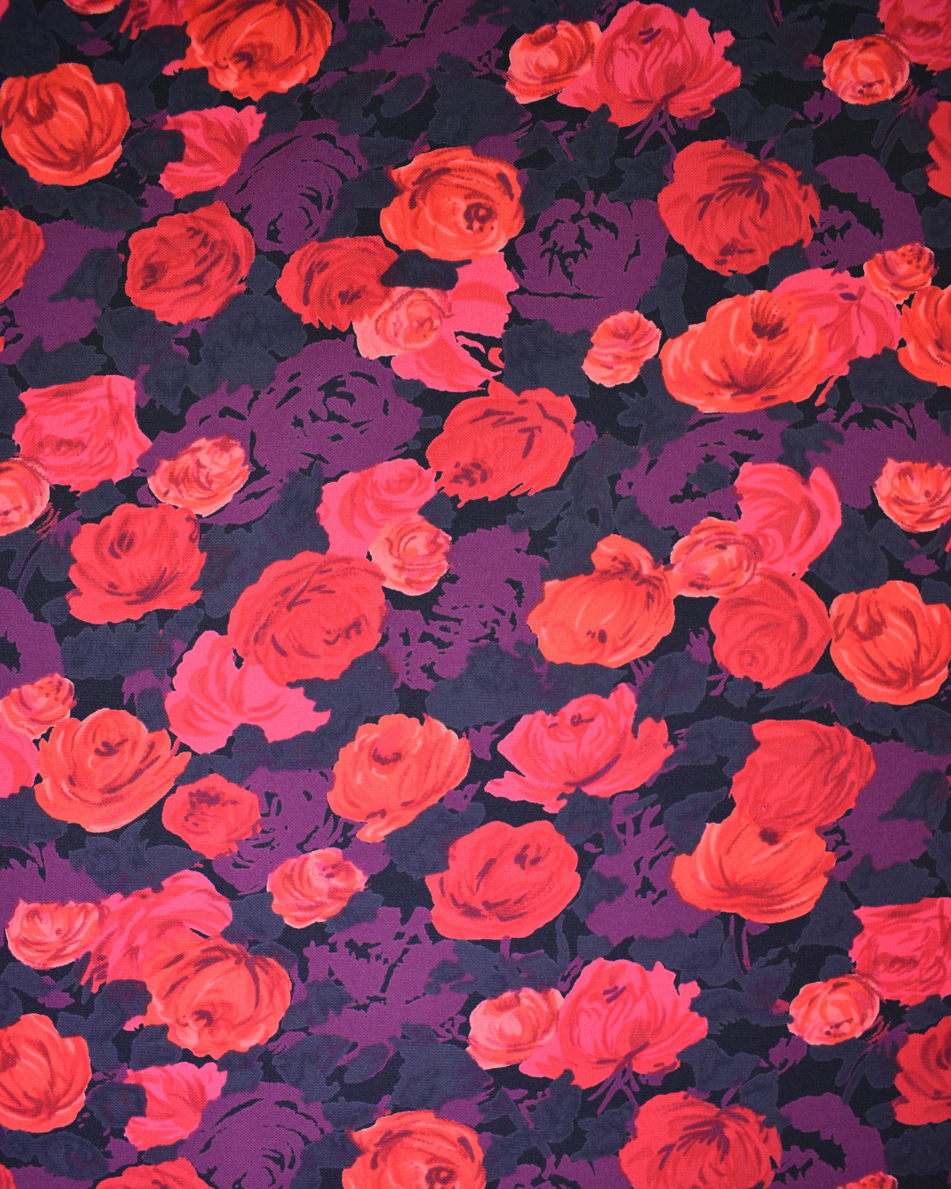 Red Rose Ruffle Dress