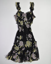 Black Flowy Floral Dress