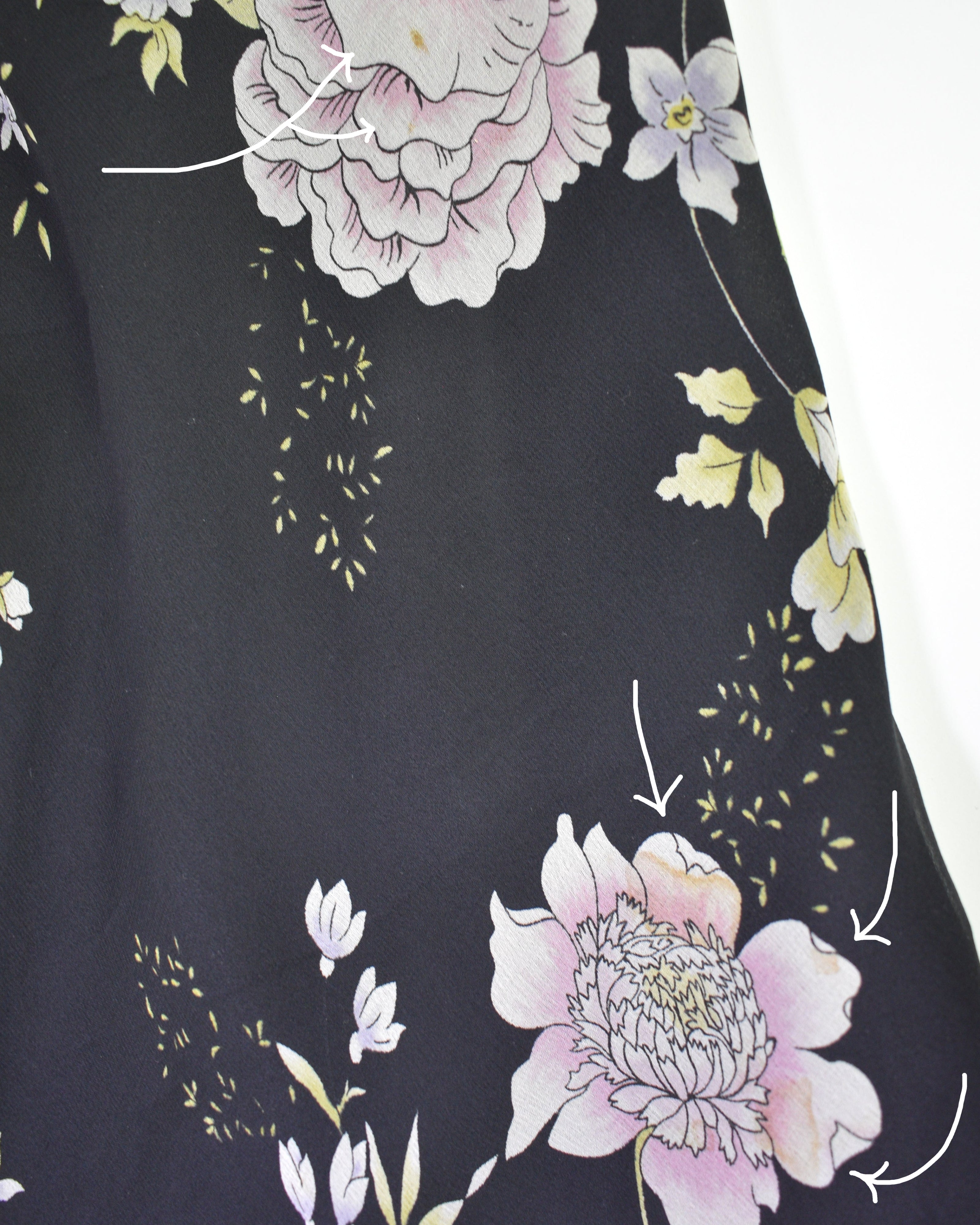 Black Flowy Floral Dress