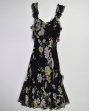 Black Flowy Floral Dress