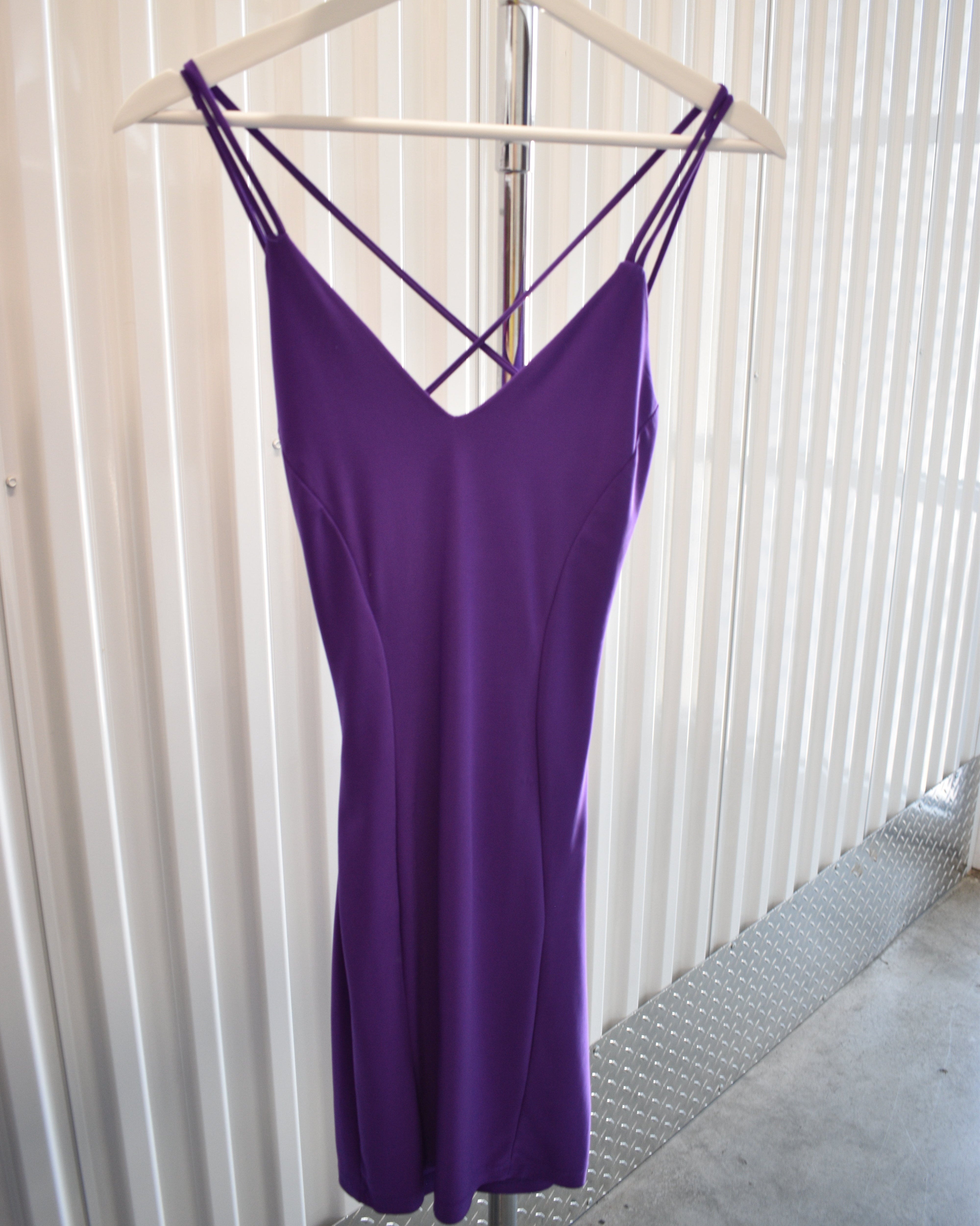 Purple Cami Mini Dress