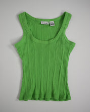 Green Ribbed Tank