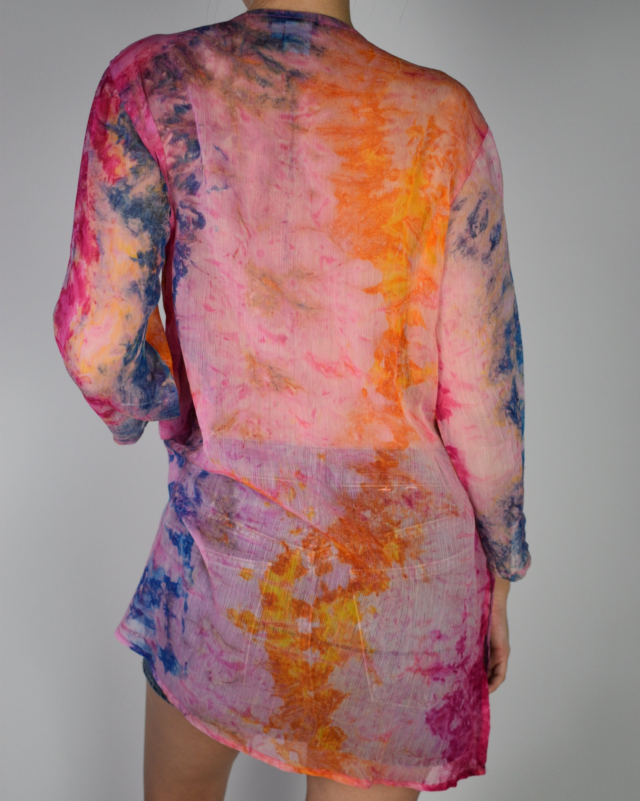 Tie-Dye Beaded Coverup