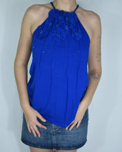 Blue Floral Tank