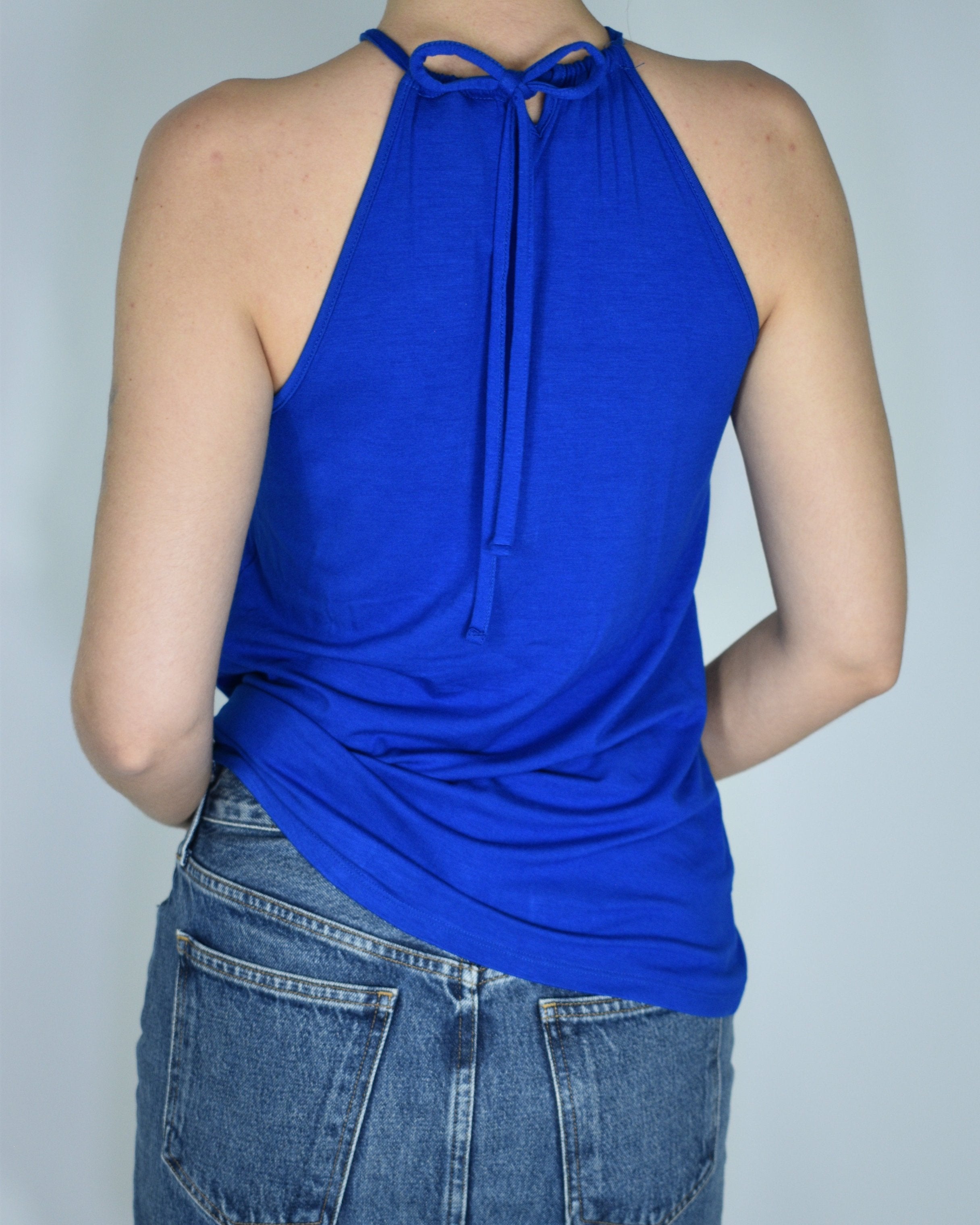 Blue Floral Tank