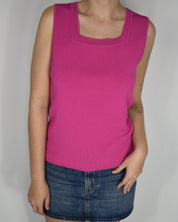 Hot Pink Knit Tank