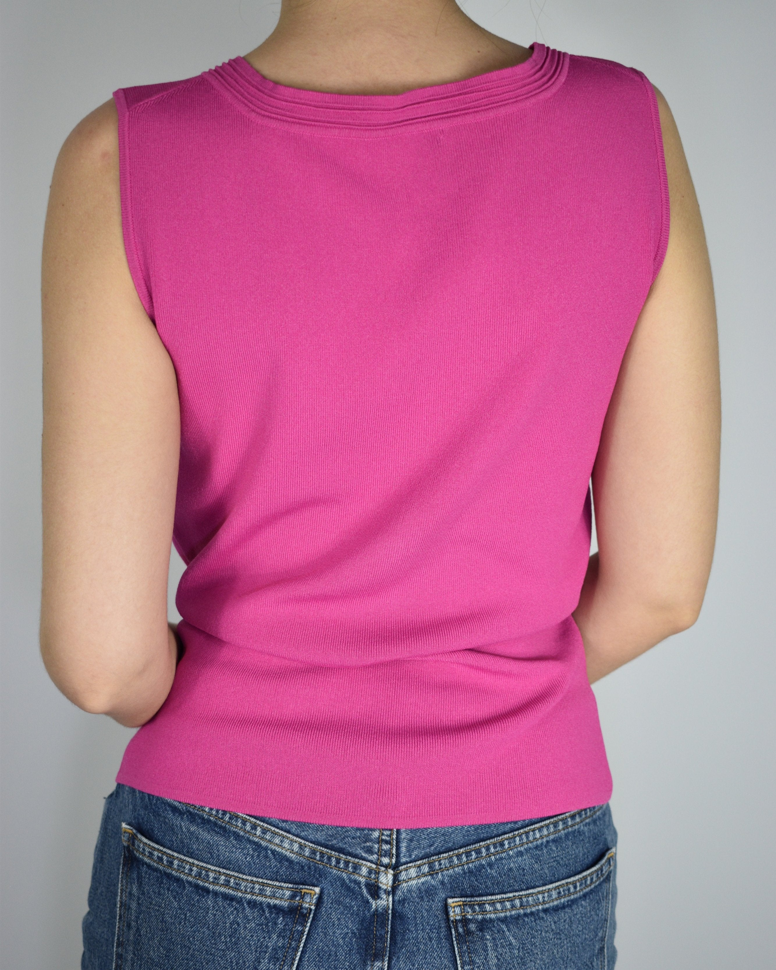 Hot Pink Knit Tank