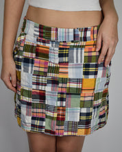 Jcrew Multi-color Plaid Skirt