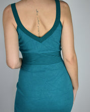 Blue Knit Tank Dress