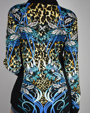 Cache Cheetah Button-up Long Sleeve