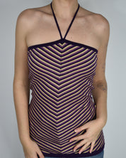Purple & Gold Tube-top