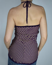 Purple & Gold Tube-top