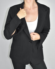 GIRLBOY Black Striped Blazer