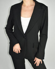 GIRLBOY Black Striped Blazer