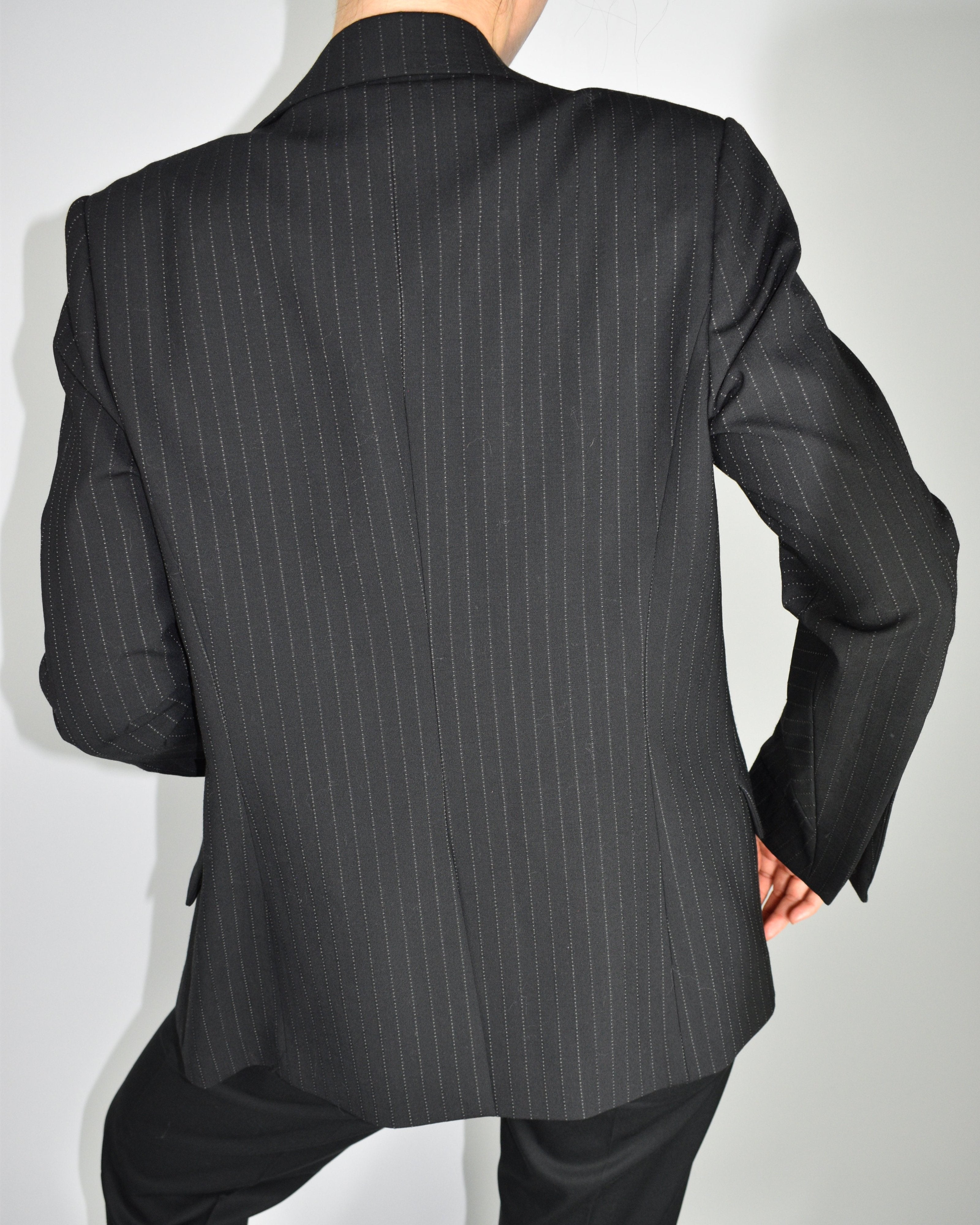 GIRLBOY Black Striped Blazer