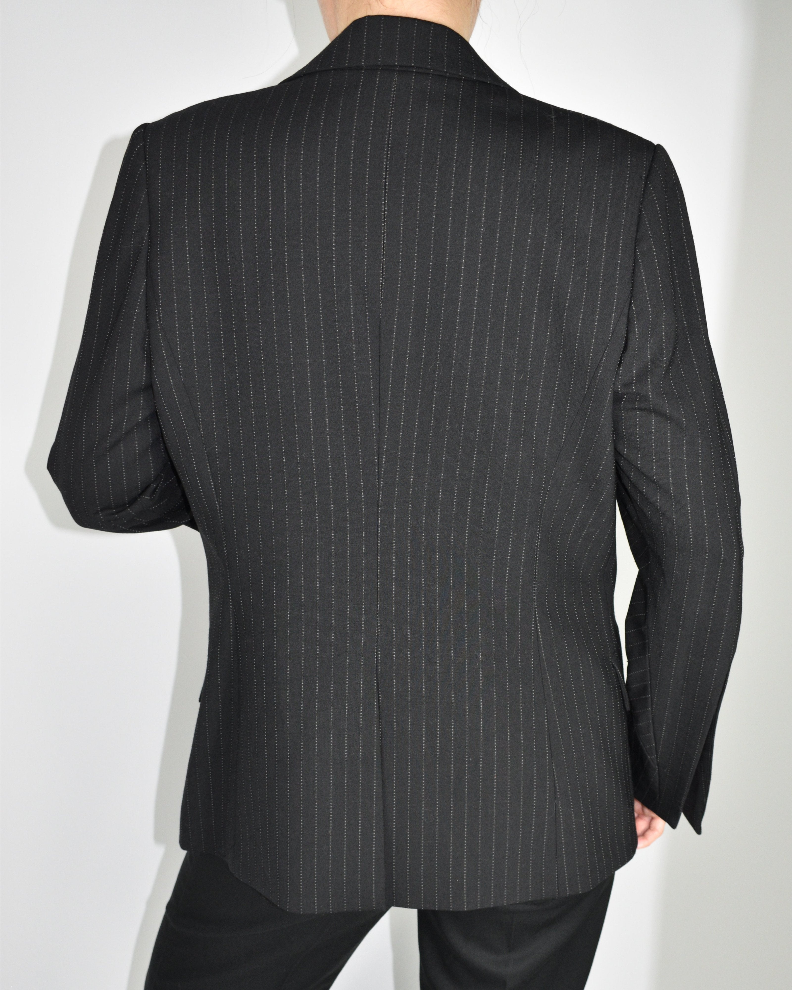 GIRLBOY Black Striped Blazer