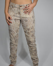 Cache Tan Embroidered Pants