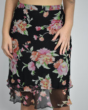 Multi-color Ruffle Skirt
