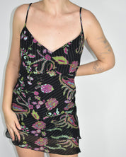 Multi-color Floral Mini Dress
