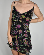 Multi-color Floral Mini Dress