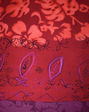 Hawaiin Red V-neck 3/4 Sleeve