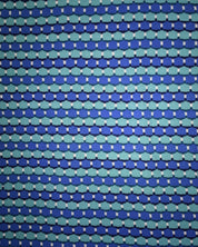 Blue Knit Striped Button Up