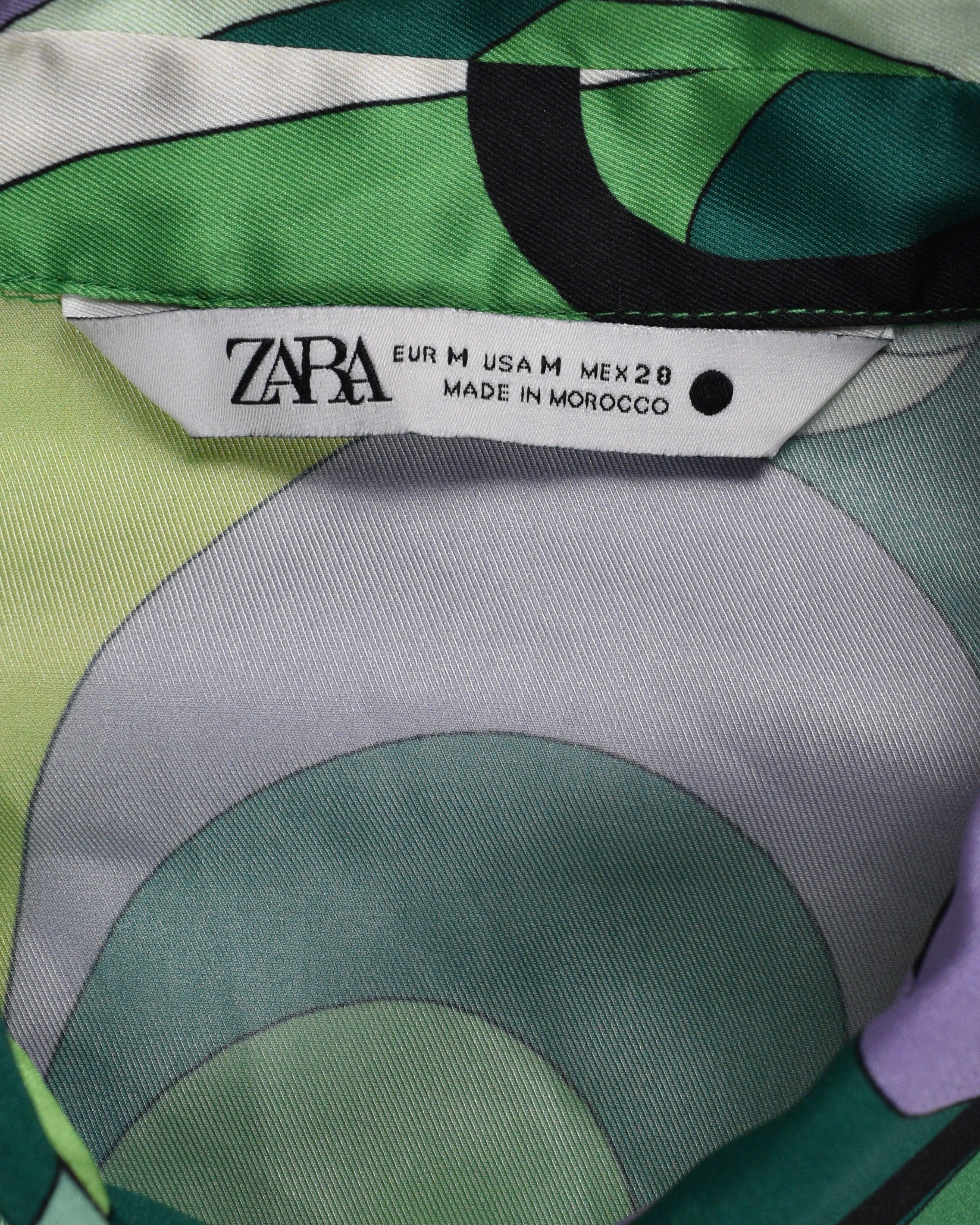 Green Psychedelic Button Up