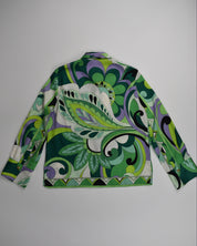 Green Psychedelic Button Up