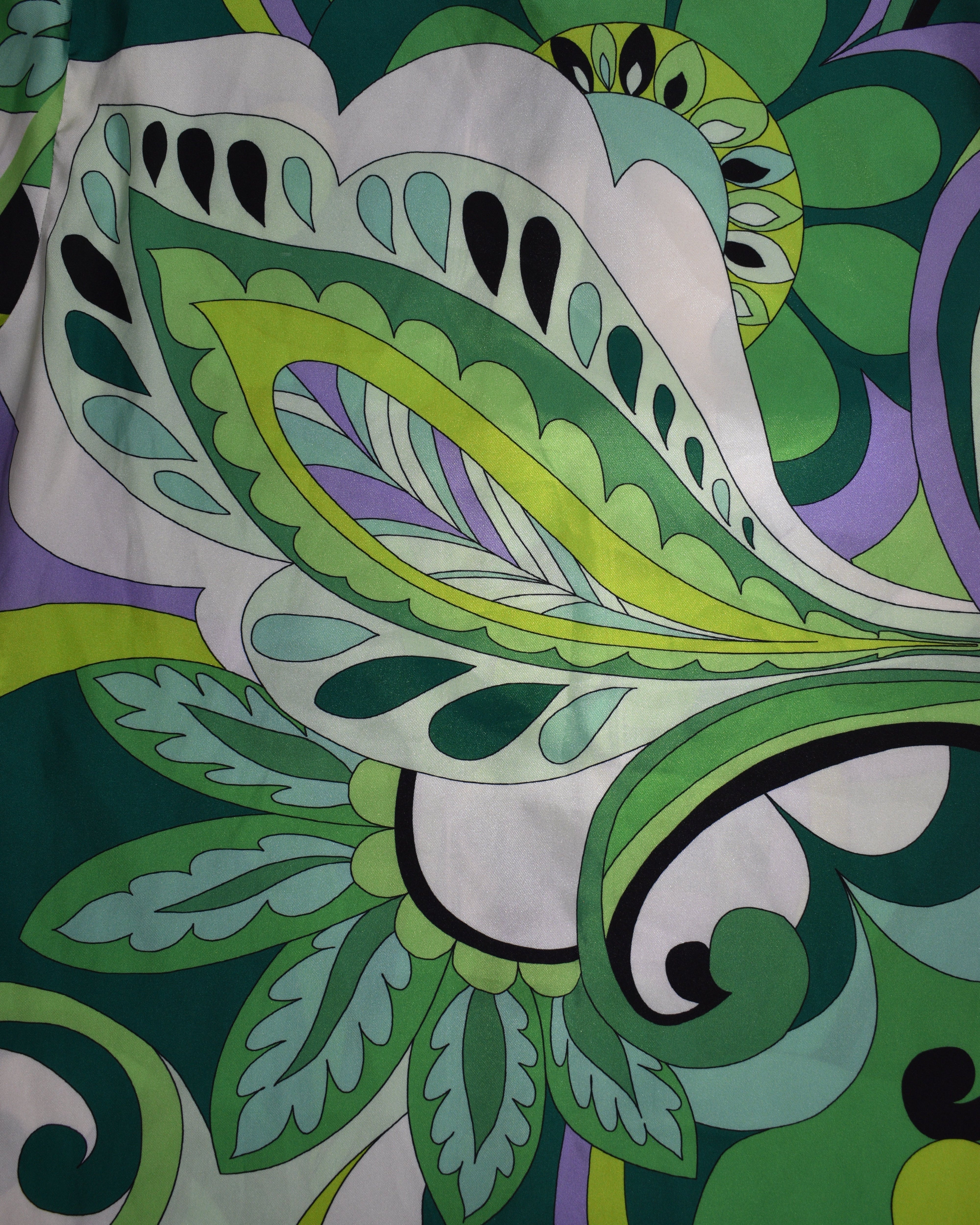 Green Psychedelic Button Up