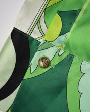 Green Psychedelic Button Up