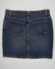 Joomi Joolz Bedazzled Mini Jean Skirt
