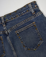 Joomi Joolz Bedazzled Mini Jean Skirt
