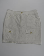 White Cargo Skirt