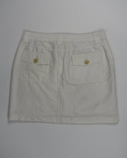White Cargo Skirt